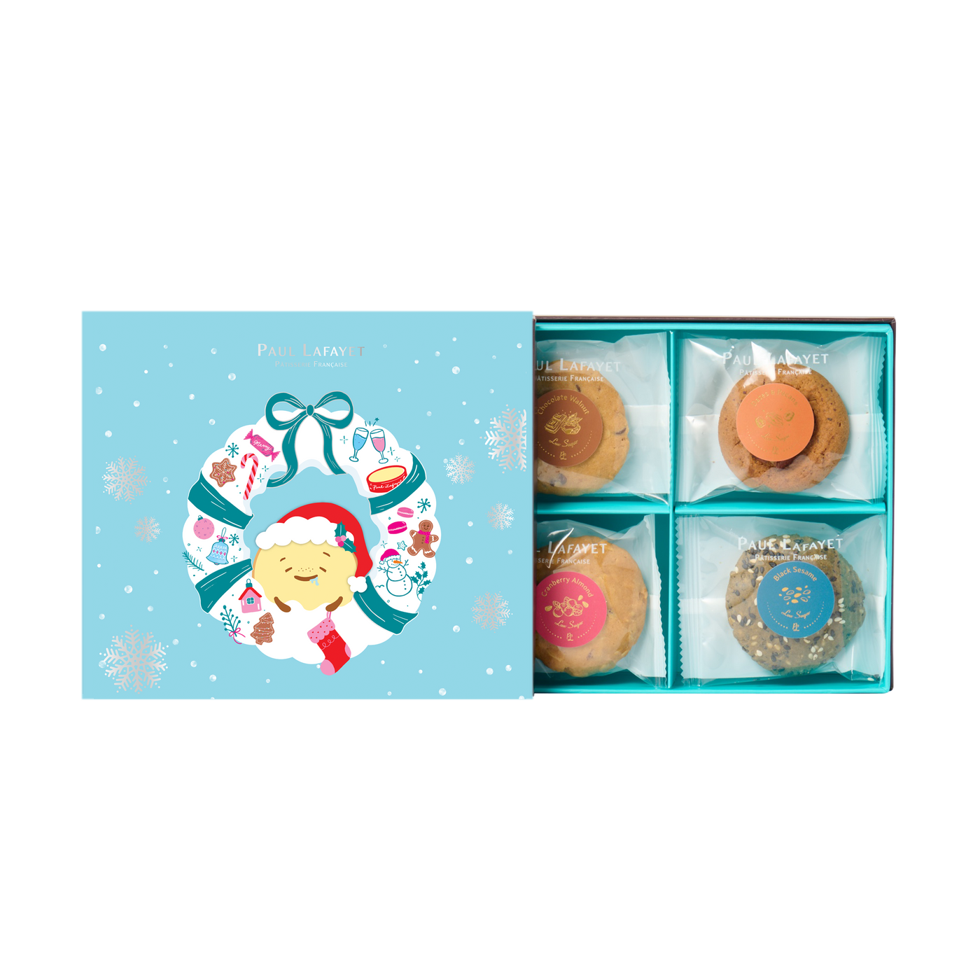 Christmas Low-sugar Artisanal Handmade Cookies Gift box (12pcs)