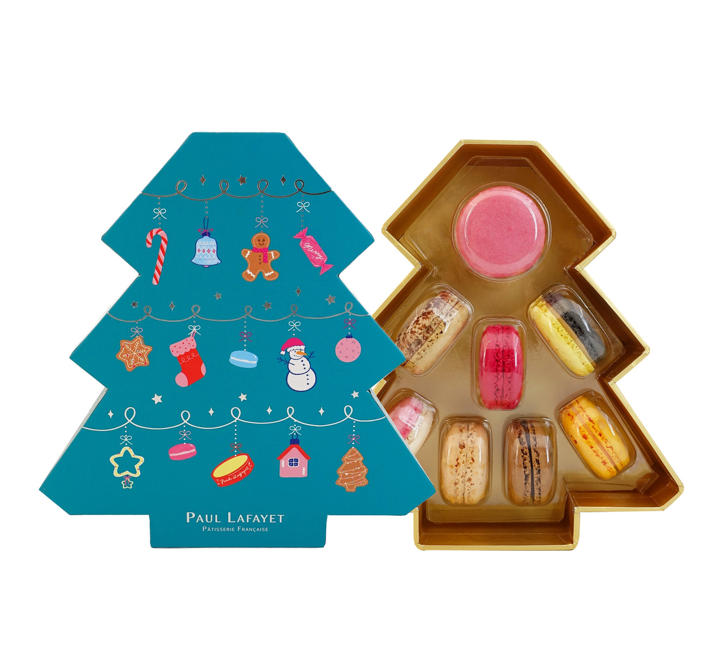 Christmas Tree Macaron Gift Box (8pcs)
